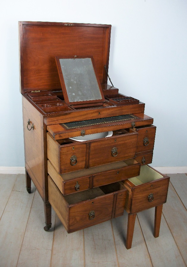 Mahogany Military Campaign Chest of Drawers